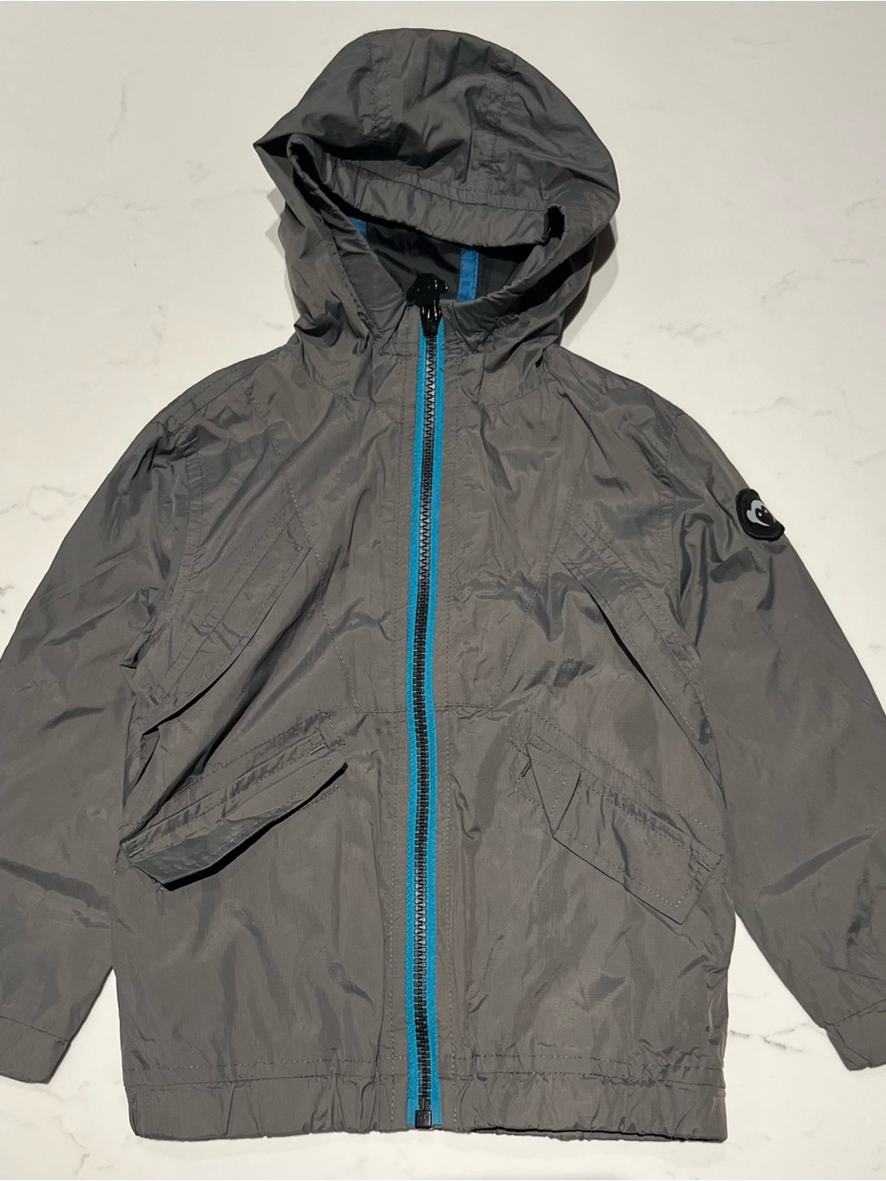 Appaman • 3T • Boys Grey Full Zip Windbreaker Lightweight Rain Coat